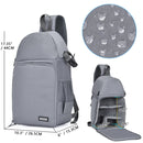 CADeN D15 Messenger Single Shoulder Multifunction Open Cover Photography Backpack Outdoor Leisure SLR Camera Backpack