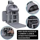 CADeN D15 Messenger Single Shoulder Multifunction Open Cover Photography Backpack Outdoor Leisure SLR Camera Backpack