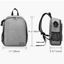 CADeN Shoulder Digital Camera Bag Outdoor Nylon Photography Backpack(Grey Small Bag)