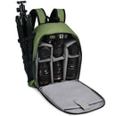 CADeN Shoulder Digital Camera Bag Outdoor Nylon Photography Backpack(Army Green Small Bag)