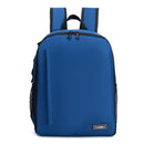 CADeN Shoulder Digital Camera Bag Outdoor Nylon Photography Backpack(Blue Small Bag)