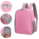 CADeN Shoulder Digital Camera Bag Outdoor Nylon Photography Backpack(Pink Small Bag)