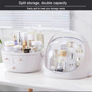 Portable Dust-proof Transparent Round Cosmetic Drawer Type Storage Box(Small Beauty Powder)