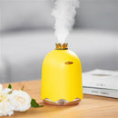Crown Duck Style USB Ultrasonic Air Humidifier LED Light Aroma Essential Oil Diffuser(Yellow)