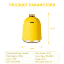 Crown Duck Style USB Ultrasonic Air Humidifier LED Light Aroma Essential Oil Diffuser(Yellow)