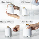 Crown Duck Style USB Ultrasonic Air Humidifier LED Light Aroma Essential Oil Diffuser(Yellow)