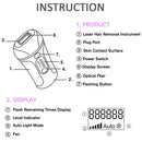Home Painless Laser Hair Removal Instrument, Specification:EU Plug(White)