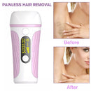 Home Painless Laser Hair Removal Instrument, Specification:UK Plug(Pink)