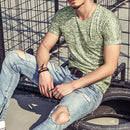 Tops Tees Casual Short Sleeve Pure T-shirts Clothes for Men, Size:XL(Coffee)