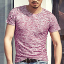 Tops Tees Casual Short Sleeve Pure T-shirts Clothes for Men, Size:XXXL(Red)