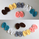 Newborn Babies Photography Props Mini Crocheted Small Slippers, Size: Newborn Size( White)