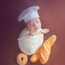 B Shovel (5 Sets) Newborn Babies Photography Clothing Chef Theme Set
