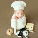 Flower 1 Newborn Babies Photography Clothing Chef Theme Set
