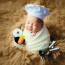Wooden Spoon 1 Newborn Babies Photography Clothing Chef Theme Set