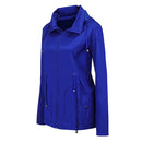 Raincoat Waterproof Clothing Foreign Trade Hooded Windbreaker Jacket Raincoat, Size: L(Army Green)