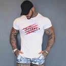 Quick Dry Sport Gym T-Shirt Running Tight Short Sleeve, Size:M (White)