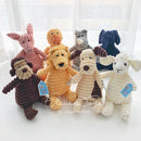 Pet Dog Toys Fasade Molars Vent Training Corduroy Monkey Pig Vocal Plush Toys(Monkey )