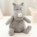 Pet Dog Toys Fasade Molars Vent Training Corduroy Monkey Pig Vocal Plush Toys(Rhinoceros )