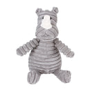 Pet Dog Toys Fasade Molars Vent Training Corduroy Monkey Pig Vocal Plush Toys(Rhinoceros )