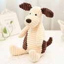Pet Dog Toys Fasade Molars Vent Training Corduroy Monkey Pig Vocal Plush Toys(White Dog )