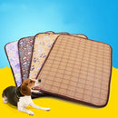 Pet Double-sided Mat Vine Cushion Kennel Cat Blanket Mat, Size:M (Dark Coffee )