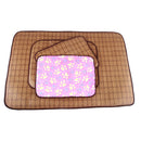 Pet Double-sided Mat Vine Cushion Kennel Cat Blanket Mat, Size:M (Light Coffee)