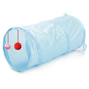 Pet Supplies Cat Ring Paper Two-way Tunnel Can Accommodate Folding Cat Channel(Sky Blue)