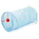 Pet Supplies Cat Ring Paper Two-way Tunnel Can Accommodate Folding Cat Channel(Sky Blue)