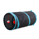 Pet Supplies Cat Ring Paper Two-way Tunnel Can Accommodate Folding Cat Channel(Black )