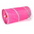 Pet Supplies Cat Ring Paper Two-way Tunnel Can Accommodate Folding Cat Channel(Rose Red )