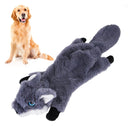 Dog Toy Bite Wear-resistant Vocal Molars Pet Plush Medium Large Supplies, Size:Large(Wolf)