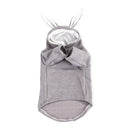 Comfortable Fashion Lovely Rabbit Ear Dog Teddy Pet Cat Sweatshirt, Size: XS(Gray)