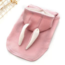 Comfortable Fashion Lovely Rabbit Ear Dog Teddy Pet Cat Sweatshirt, Size: XL(Pink)