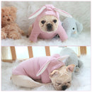 Comfortable Fashion Lovely Rabbit Ear Dog Teddy Pet Cat Sweatshirt, Size: XXL(Pink)