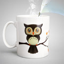 Ceramic Owl Magic Color Change Milk Coffee Tea Mug Cup Mugs Cold Heat Sensitive Mug