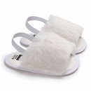 Baby Girls Sandals Soft Sole Casual Prewalker Summer Slippers Crib Shoes(White)