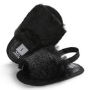 Baby Girls Sandals Soft Sole Casual Prewalker Summer Slippers Crib Shoes(Black)