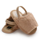 Baby Girls Sandals Soft Sole Casual Prewalker Summer Slippers Crib Shoes(Brown)