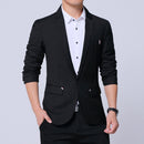 Men Casual Suit Self-cultivation Business Blazer, Size: S(Navy)