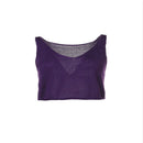 Spring Solid Color Knit Sling V-neck Sleeveless Vest, Size: One Size( Purple)