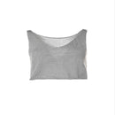 Spring Solid Color Knit Sling V-neck Sleeveless Vest, Size: One Size( Medium Gray)