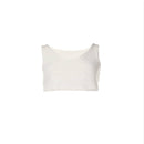 Spring Solid Color Knit Sling V-neck Sleeveless Vest, Size: One Size( Beige White)