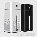 Ultrasonic Air Humidifier USB Essential Oil Aroma Diffuser LED Night Light Spray Mist Purifier, 1000ml(Black)