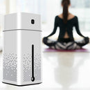 Ultrasonic Air Humidifier USB Essential Oil Aroma Diffuser LED Night Light Spray Mist Purifier, 1000ml(Black)