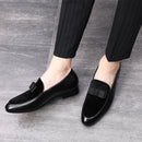 Bowknot Wedding Dress Male Flats Gentlemen Casual Shoes, Shoe Size:47(Black)