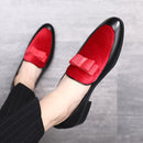 Bowknot Wedding Dress Male Flats Gentlemen Casual Shoes, Shoe Size:47(Black)