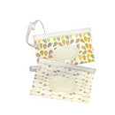 10 PCS Portable Pouch Clutch Outdoor Carrying Bag Reusable Refillable EVA Towel Slim Paper Wet Wipe Bag, Size: 22.3x13.5+2.5cm(Leaves)