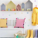 2 in 1 House Style Children Room Wood Partition Rack(White)