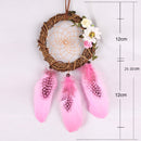 Creative Grass Woven Flower Embellishment Dream Catcher Home Decoration