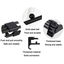 Y01B Plastic Head 14 inches Wardrobe Hardware Push-Pull Hanging Rod Clothes Rail